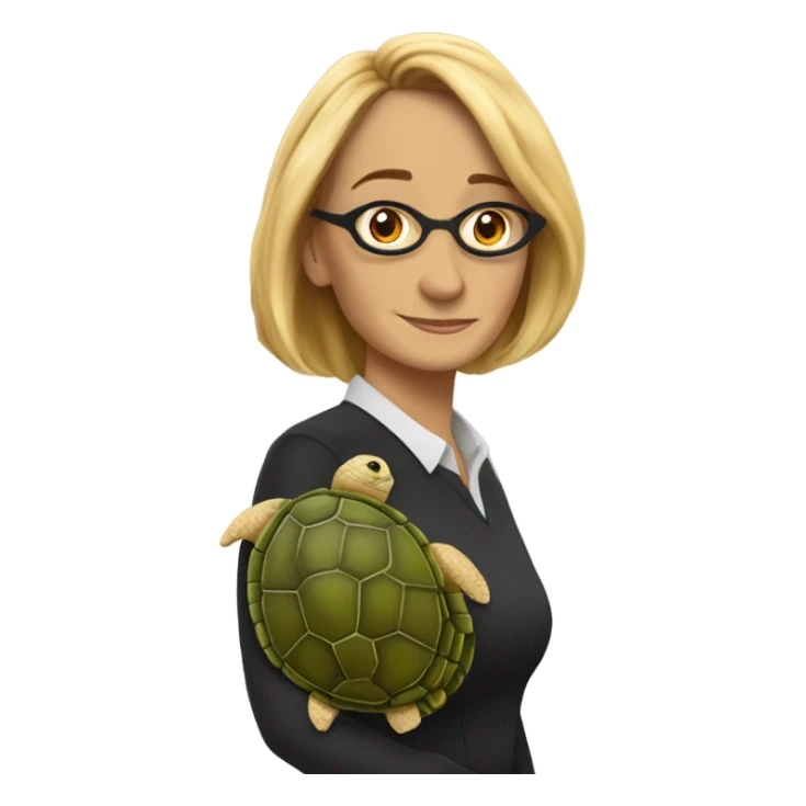 Jk Rowling with a turtle shell sticker