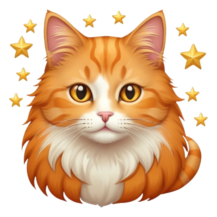Cat whit stars sticker