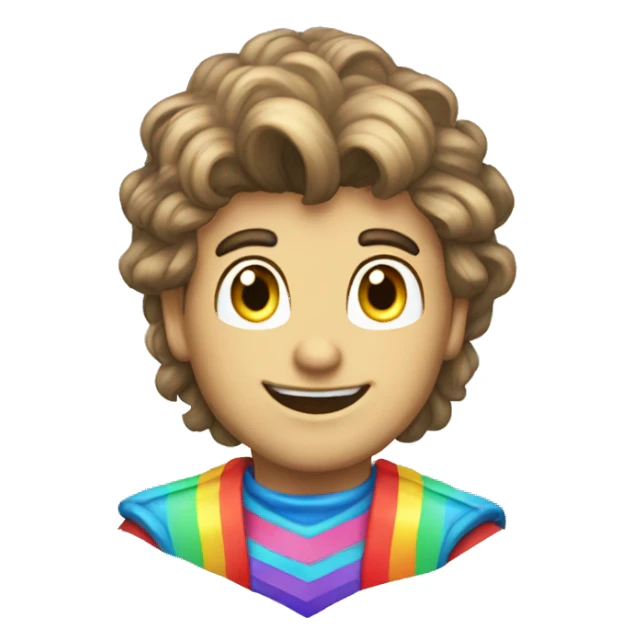 male moonglow rainbow brite sticker