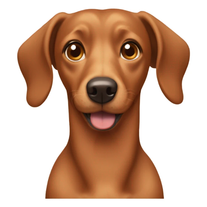 Brown weenie dog named Pheobe  sticker