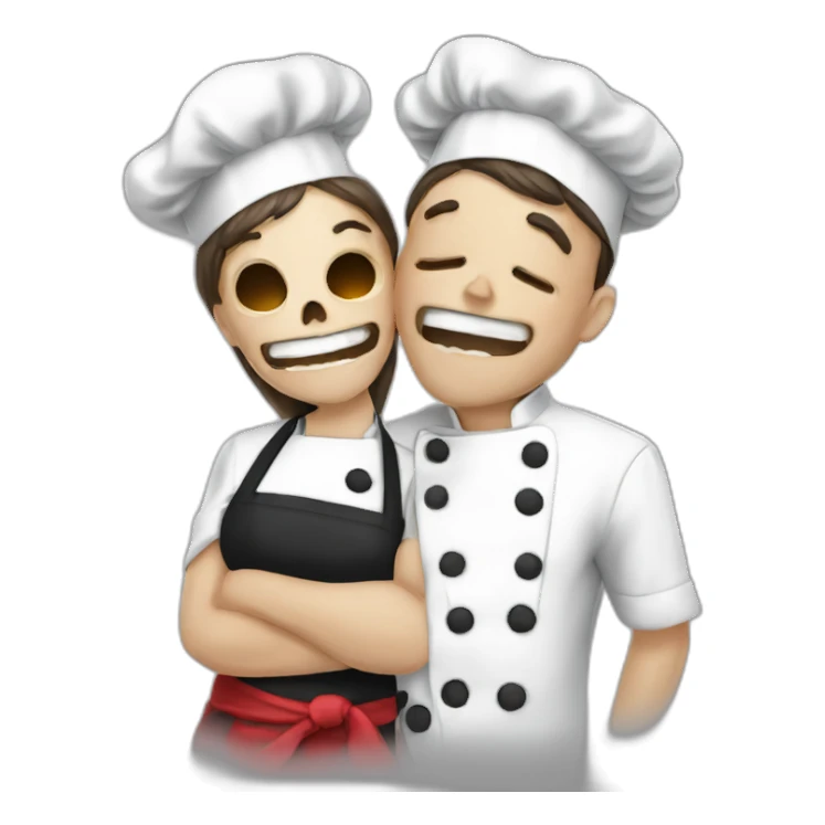 chefs kiss skull sticker