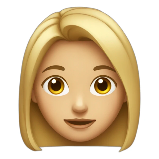 Sly face girl sticker