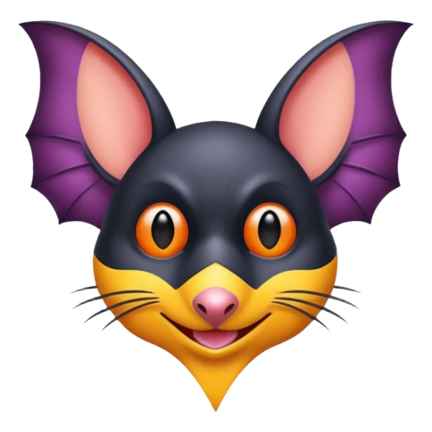 Fledermaus in ein eigenes Cover sticker