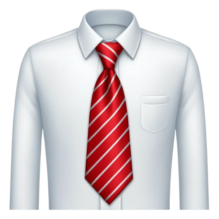 red necktie, professional attire accessory sticker