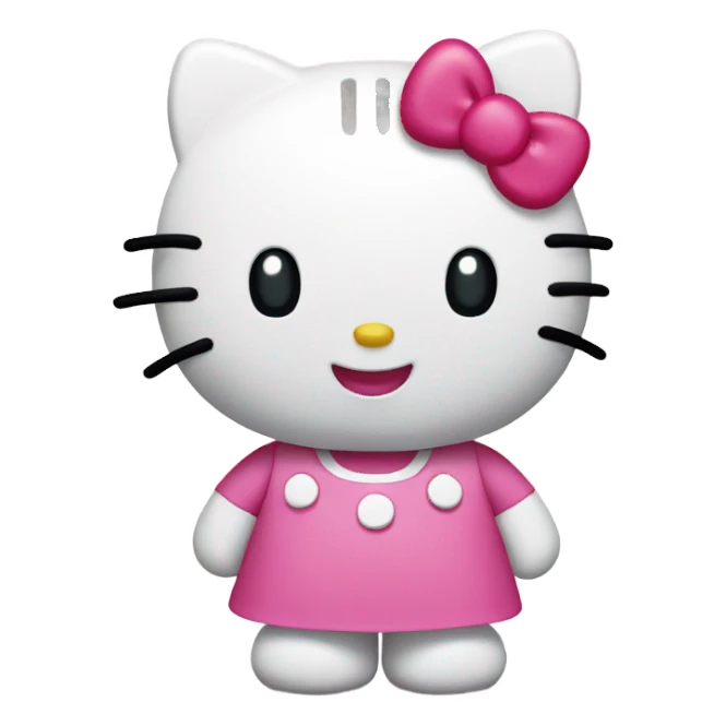 happy hello kitty sticker