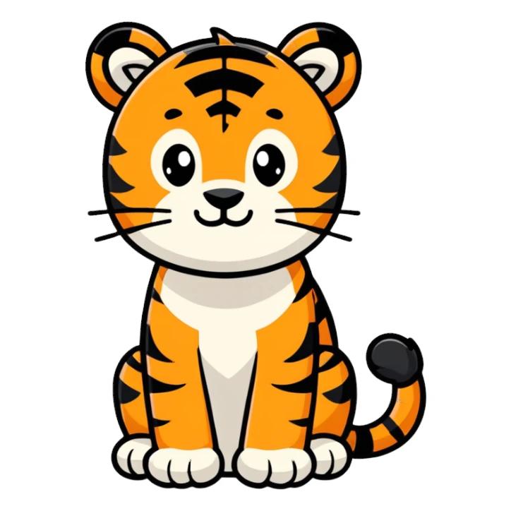 Tiger under my biceps sticker