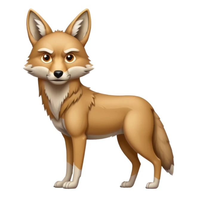 Strong coyote sticker