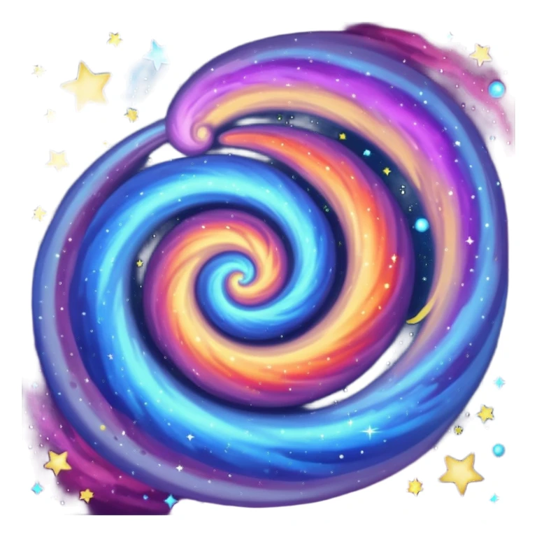 Galaxy with space around it sticker
