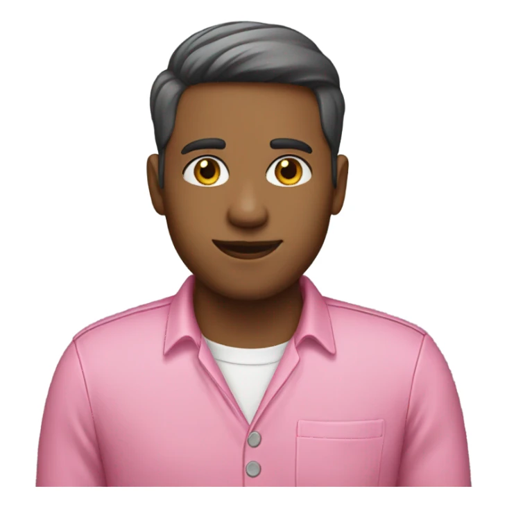 employee in pink clothes sticker