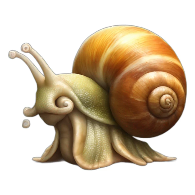 bodybuilder snail sticker