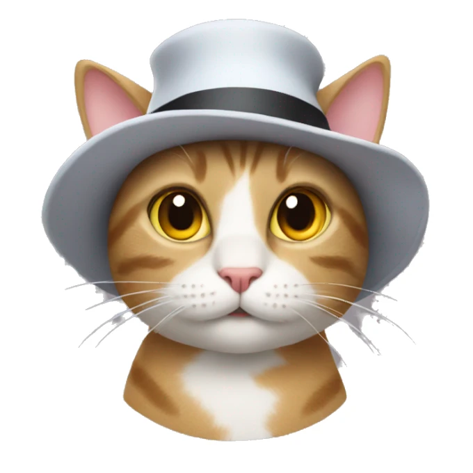 Cat in a hat  sticker