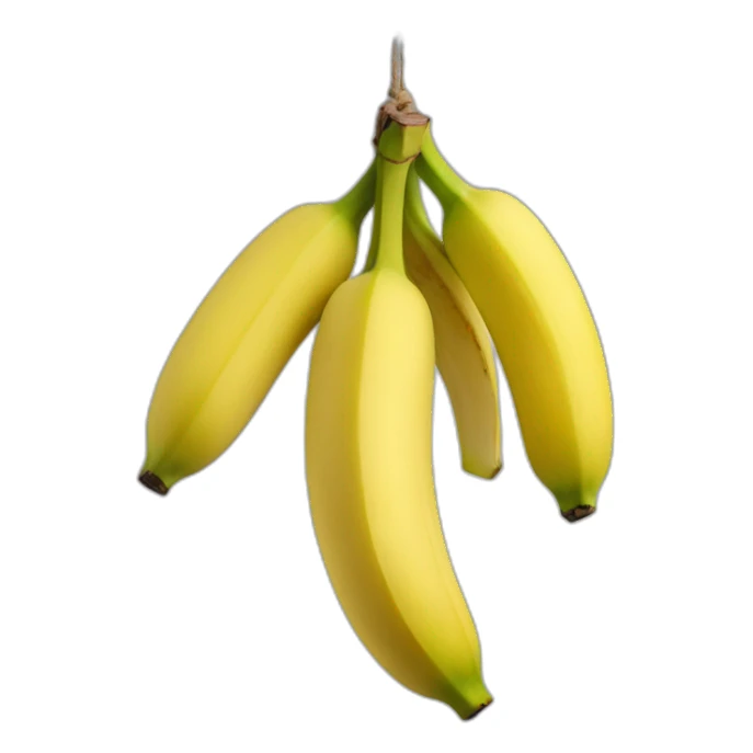 dangling bunch of banana sticker