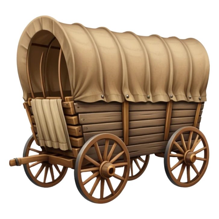 Covered wagon sticker