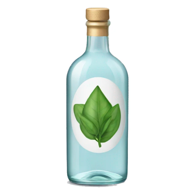 a bottle of gin sticker