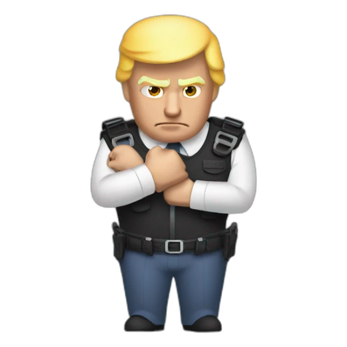 trump-in-handcuffs sticker