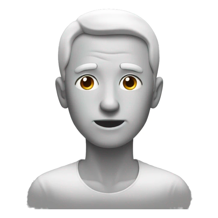 man stress (touch head) sticker