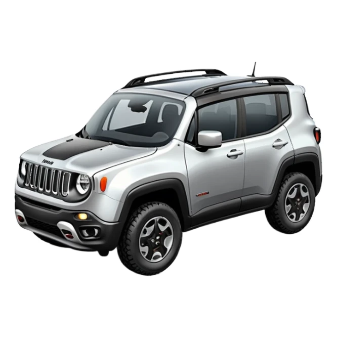 Silver Jeep renegade sticker