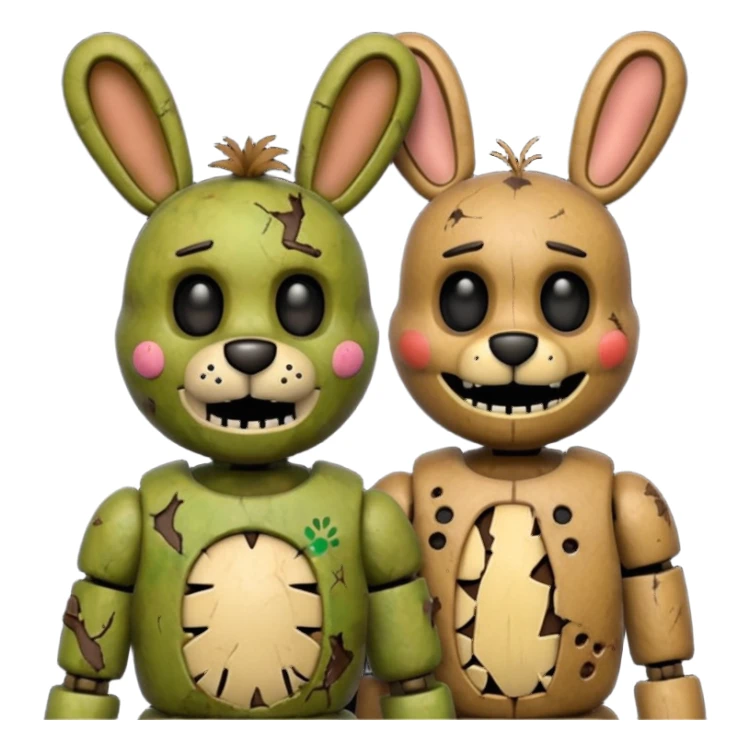 Freddy and springtrap sticker