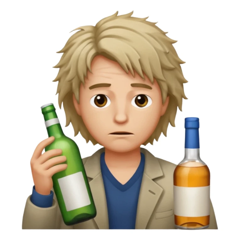 A person alcholic sticker