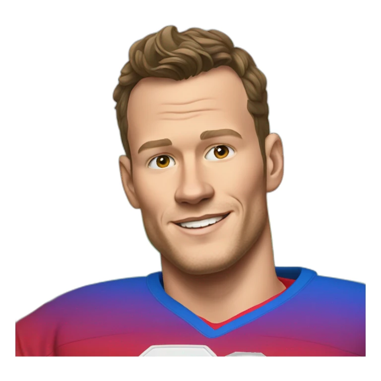 Jonathan Toews sitting on rainbow couch sticker