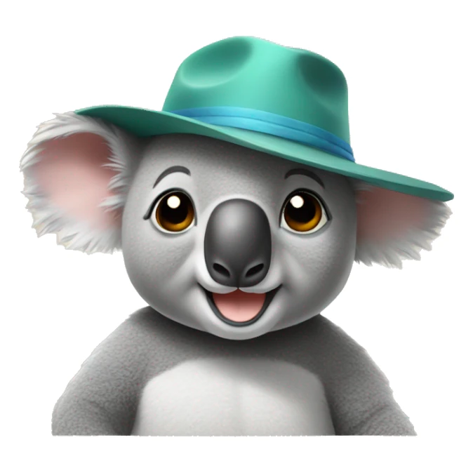 Koala with hat sticker