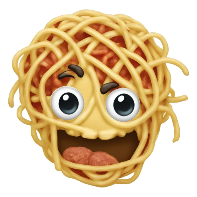 Spaghetti brains sticker