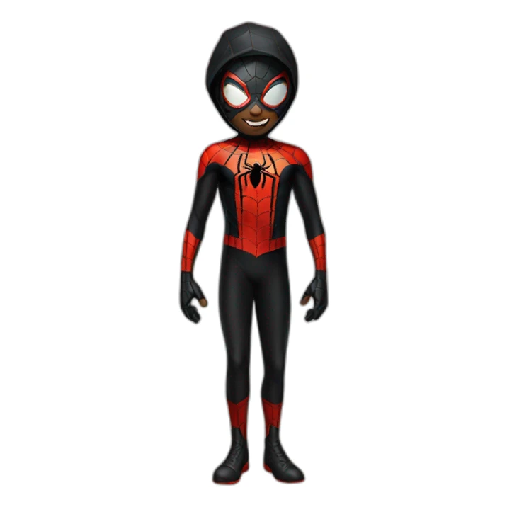 Miles morales avec son costume sticker