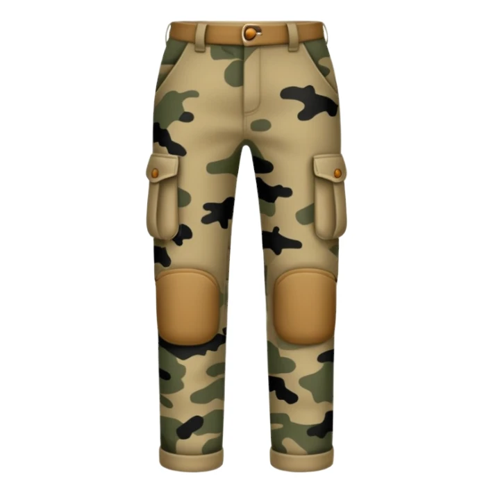 Khaki camo pants sticker
