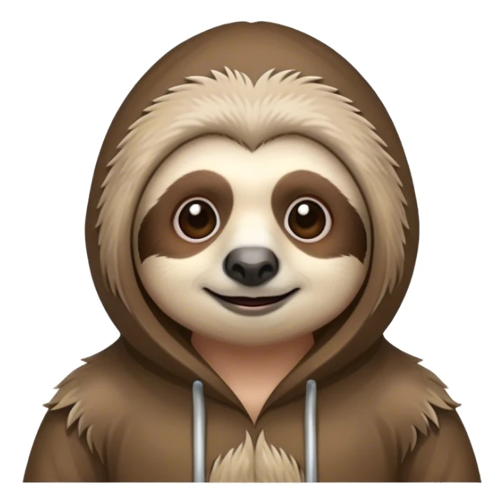 Person on sloths body  sticker