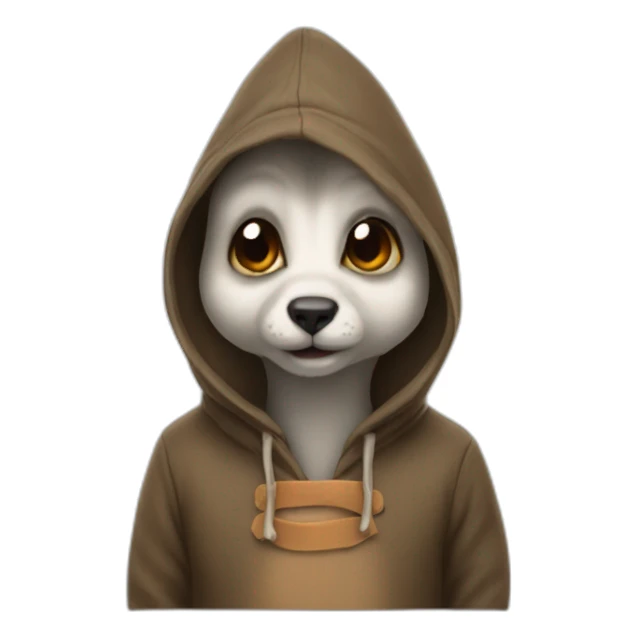 Squrirell in hood sticker