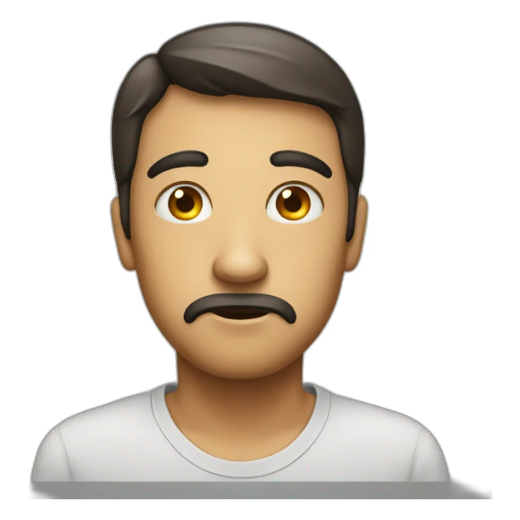 narrow eyes suspicious sticker