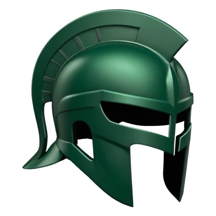 michigan state spartan helmet sticker