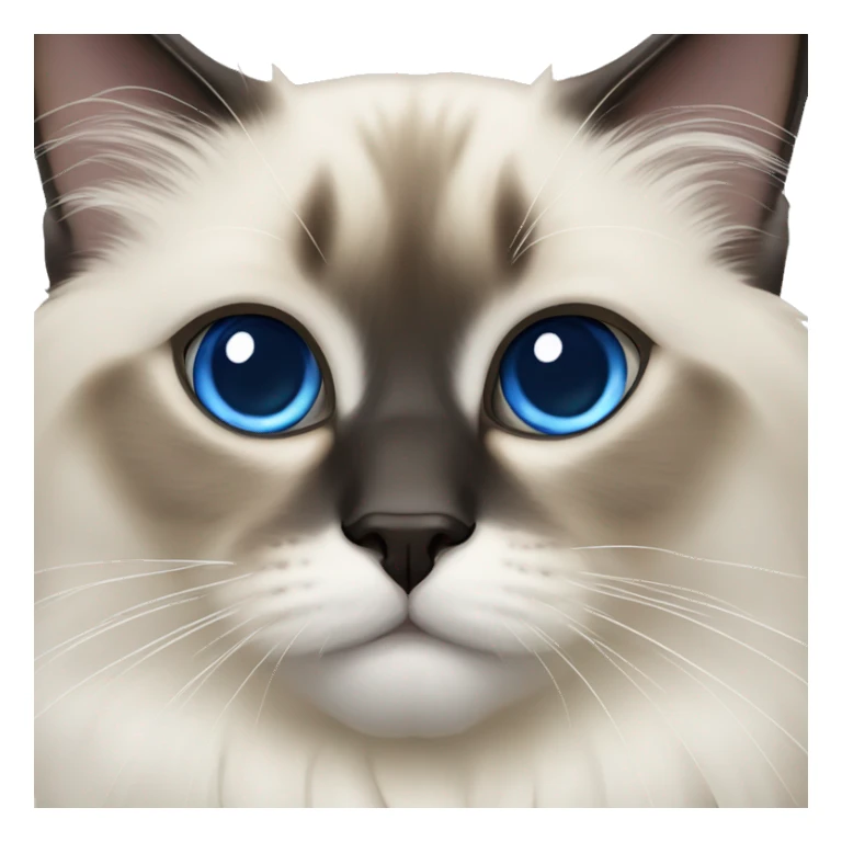 Blue eyes birman cat  sticker