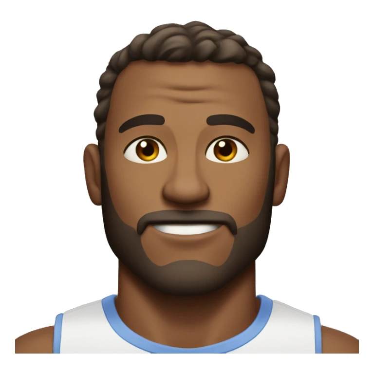 A portrait of a hunky man sticker