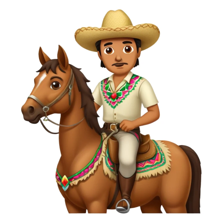 Drunk Mexican on a horse sticker