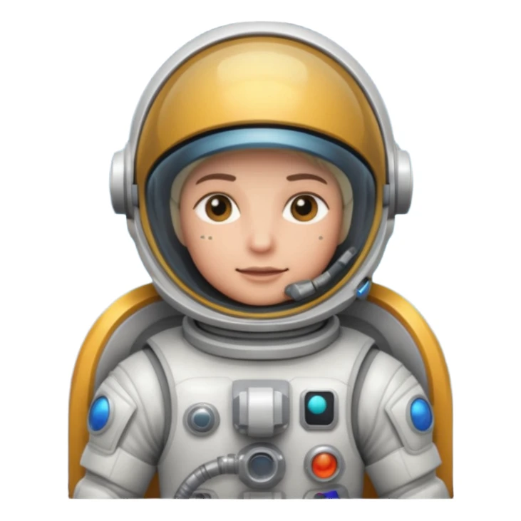 Make a astronaut with a raygun sticker