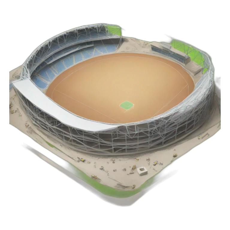 Sports ground facility under construction sticker