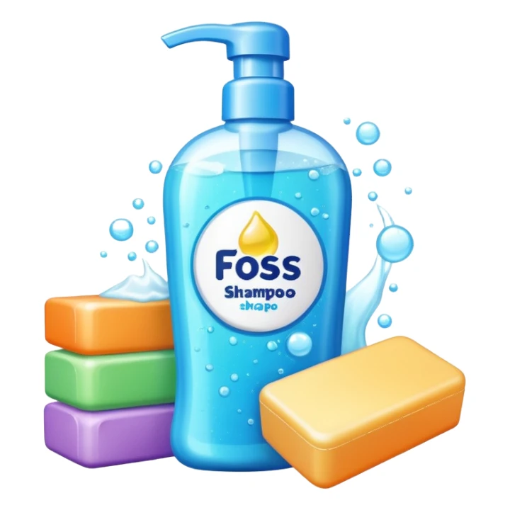Soap and kids shampoo sticker