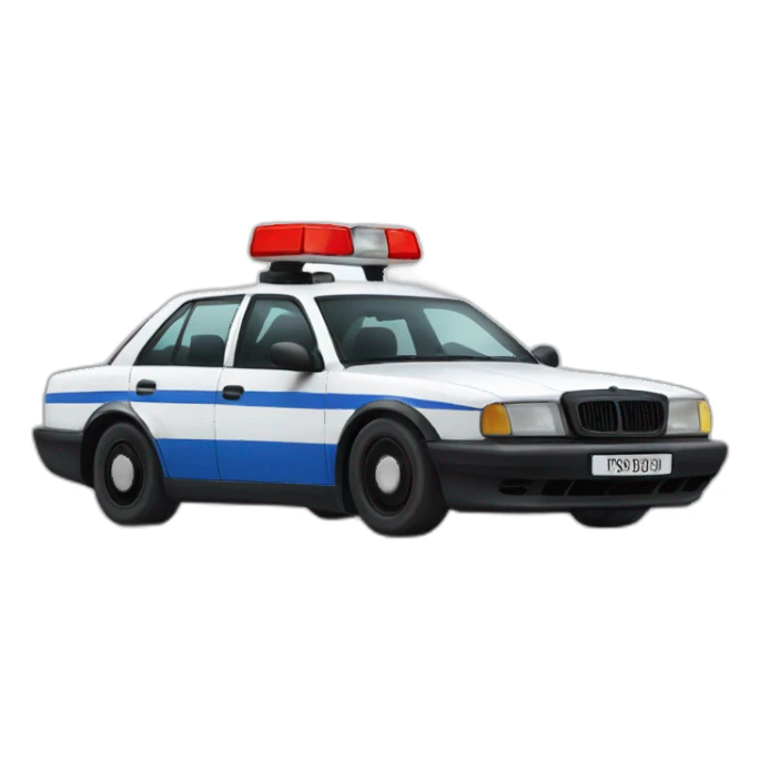 drifting German Police car sticker