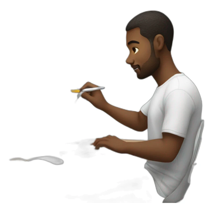 Designer working on imac sticker