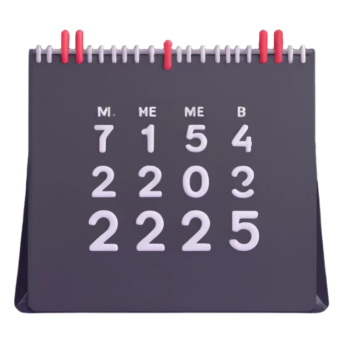 December 2025 calendar sticker