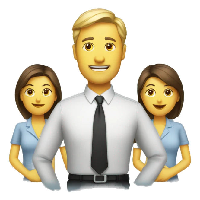 Boss pushing employees to work more  sticker