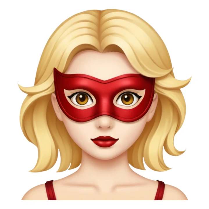 Girl with mask sticker
