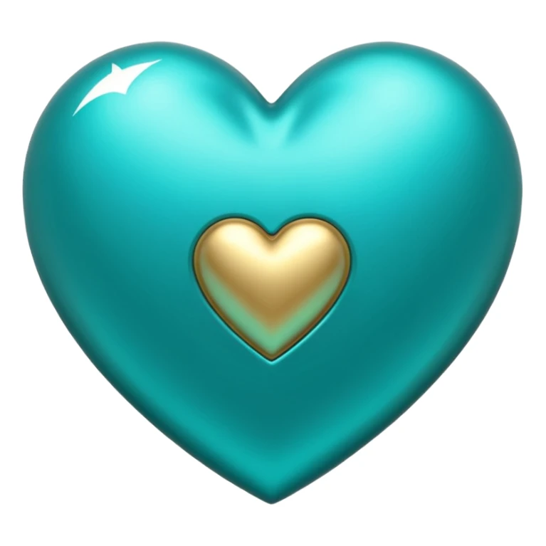 Teal heart with Canadian dollars sticker