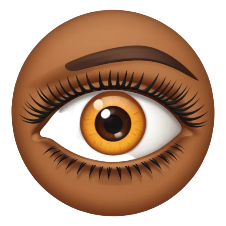 👀 with lashes  sticker