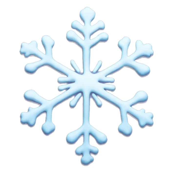 Melting snowflake sticker