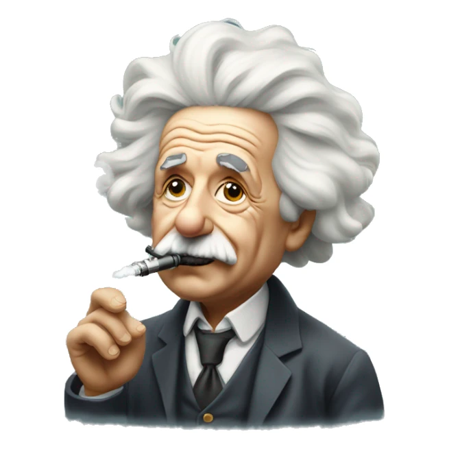 Albert Einstein Vaping sticker