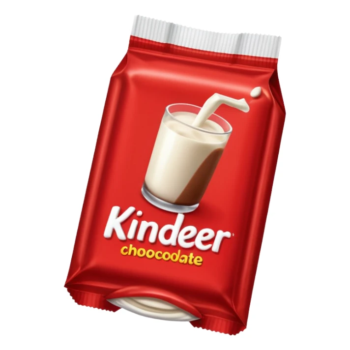 Le chocolat au lait Kinder  sticker