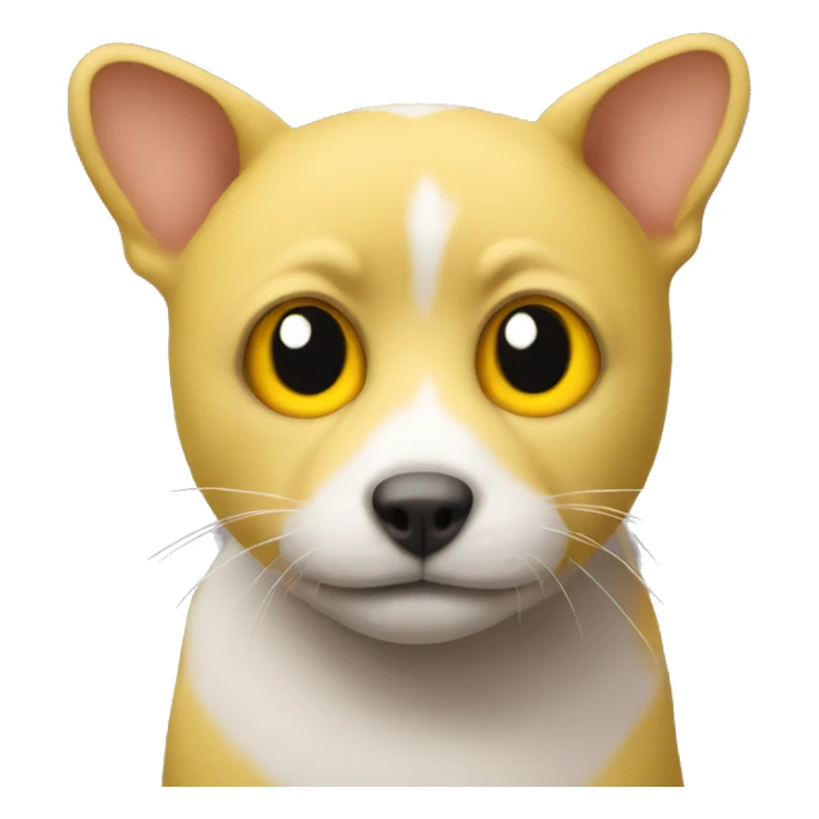 yellow emoji staring with eyes widened sticker