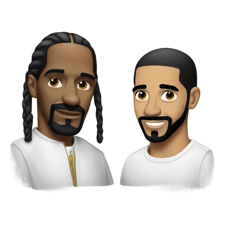 Snoop dog and drake  sticker